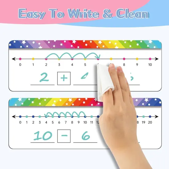 26 Packs Number Line Dry Erase Boards Cards {2}