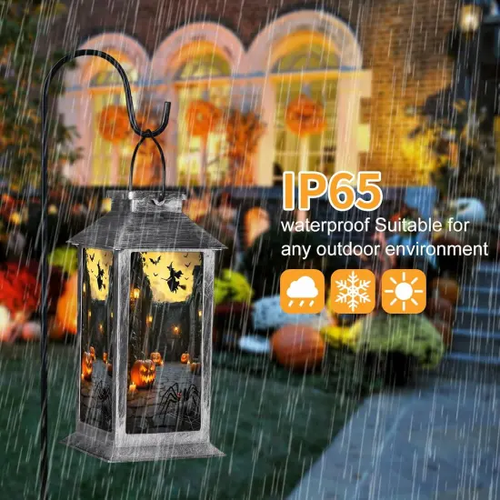 Halloween Decorations Outdoor,Halloween Hanging Decorations,Solar Lantern {4}