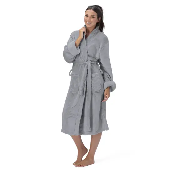 Northwest Unisex Lava Smoke Silk Touch S/M Bathrobe 23&times;41 Inches {1}