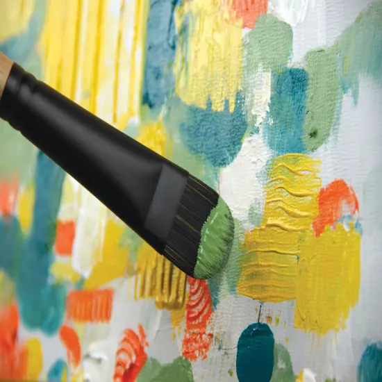 Princeton Catalyst Polytip Brush-Long Handle Short Filbert Size 12 {3}