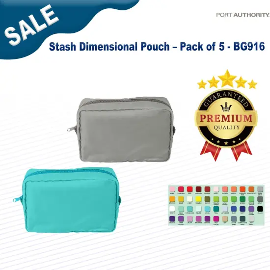 Port Authority&reg; Stash Dimensional Pouch Pack of 5 {3}