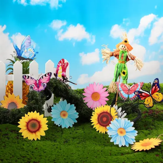 40 Pcs Spring Ornaments for Small Tree Wooden Flower {2}