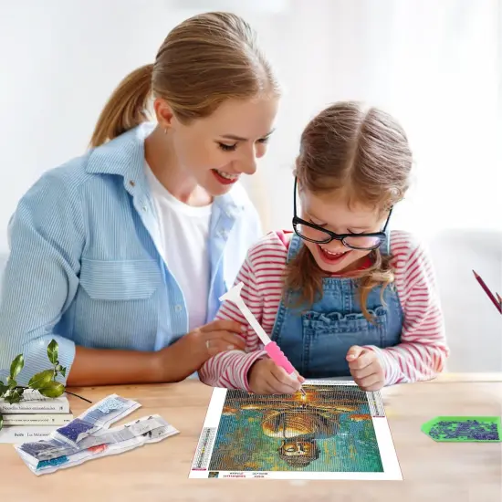 Buddha Diamond Painting Kits for Adults, 5D Buddhism Inspirational Full Drill Diamond Art Kits, Lotus DIY Round Full Drill Gem Art and Crafts for Home Wall Decor 12x16inch {4}