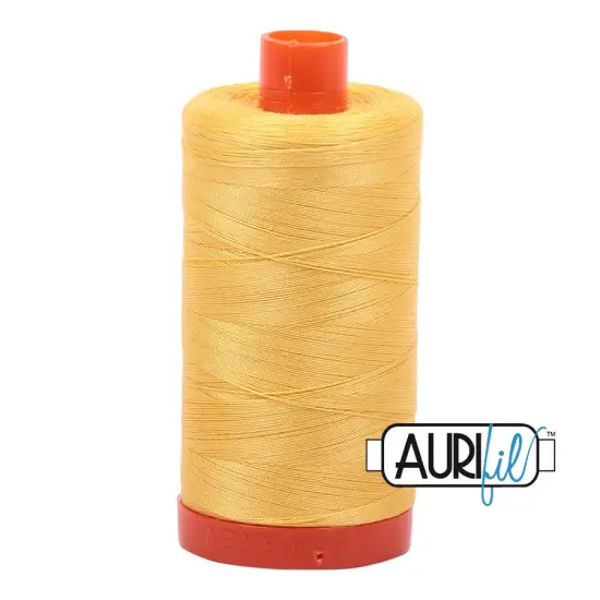 Pale Yellow (1135) | 50wt Large Spool (1300M / 1422Y) | Aurifil Thread {1}