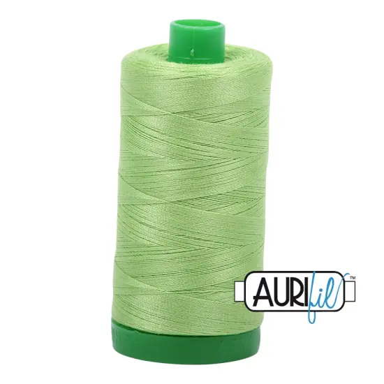 Shining Green (5017) | 40wt Large Spool (1000M / 1094Y) | Aurifil Thread {1}