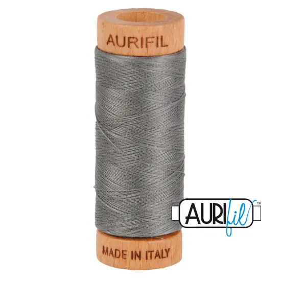 Grey Smoke (5004) | 80wt Small Spool (274M / 300Y) | Aurifil Thread {1}
