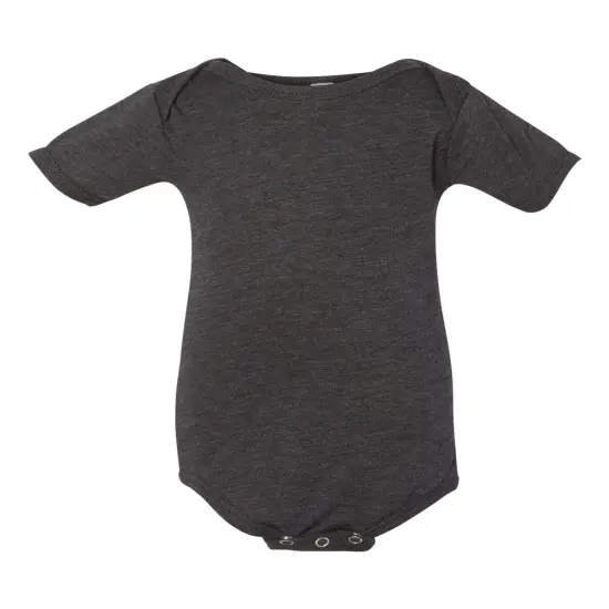 BELLA + CANVAS&reg; Infant Triblend Short Sleeve One Piece Char Black Trib {1}