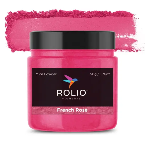 Rolio - 1 Jar Mica Powder (French Rose) - 50g / 1.8 oz {1}