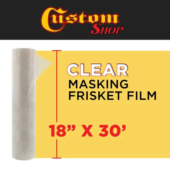 18" x 30' Frisket Masking Film Roll - Self-Adhesive Semi-Transparent Medium-Tack for Artists, Airbrush Graphics, Automotive Painting, Stencil Making, Design Transfer {2}