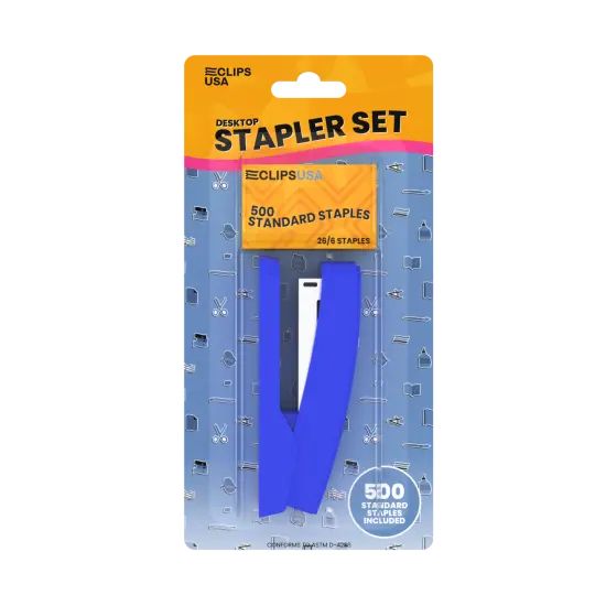 Stapler Set with 500 Staples, 20-Sheet Capacity &ndash; 48 Sets {1}