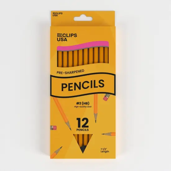 #2 HB Pencils Yellow &ndash; Pre-Sharpened &ndash; 12 Count &ndash; 80 Sets {2}