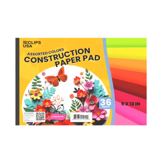 Construction Paper Pad 9x12 in &ndash; 36 Sheets &ndash; 48 Pads {1}