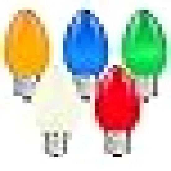 Multi Ceramic Christmas String Light Set {5}