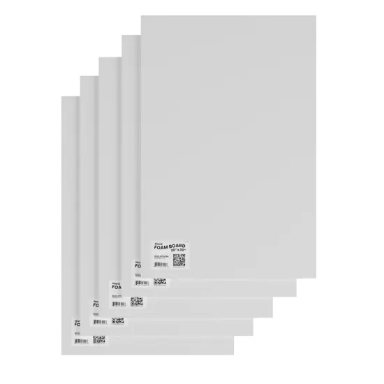 Foam Boards White 20x30 in &ndash; Large Size &ndash; 50 Count {1}