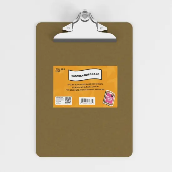 Wooden Clipboards 9x12 in. A4 &ndash; Low Clip &ndash; 36 Count {2}