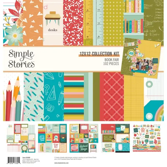 Simple Stories Collection Kit 12"X12-Book Fair {1}