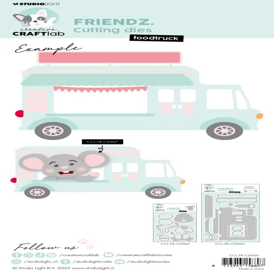 Studio Light Friendz Cutting Dies -Nr. 969 Foodtruck {2}