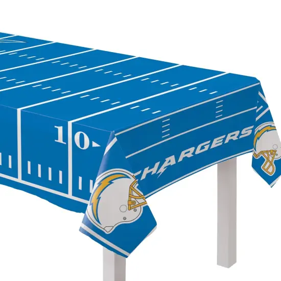 LA Chargers Plastic Table Cover - 54" x 96" {1}