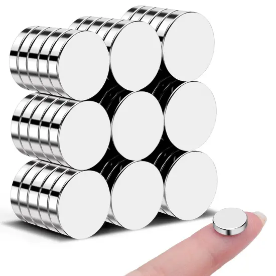 VSKIZ 45 PCS Refrigerator Magnets, 12x3mm Small Round Rare Earth Magnets for Crafts, DIY, Fridge, Whiteboard, Office, Dry Erase Board {1}