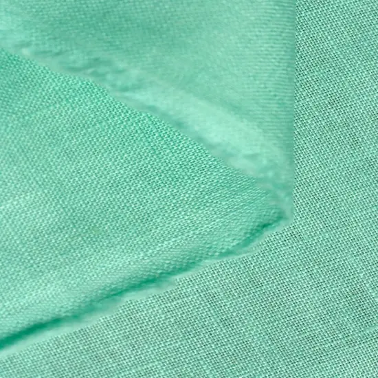 1 Yard Milkglass Pure Linen Fabric, Stone Washed Midweight 5.5 oz 54 Inches Wide {5}