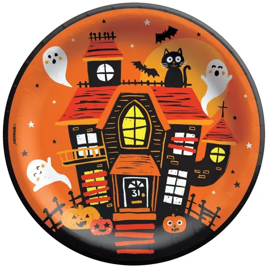 Halloween Spooky Friends 8.5" Round Plates - 50ct {1}