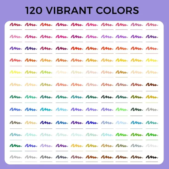 120 Colors Markers for Adult Coloring Books {2}