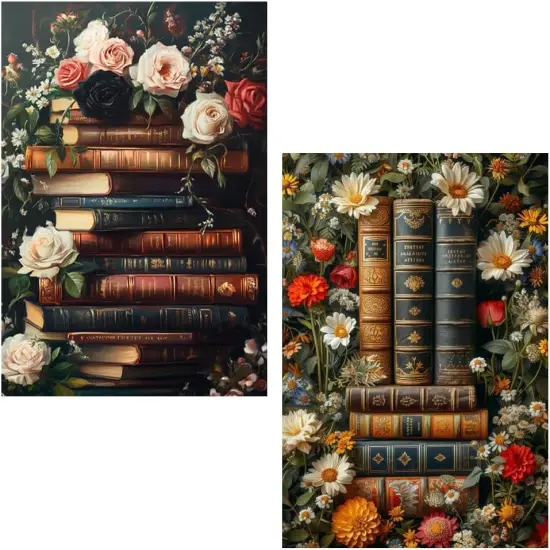 2 Pack Book Diamond Painting Kits for Adults, 5D DIY Book,Inch12x16 {1}