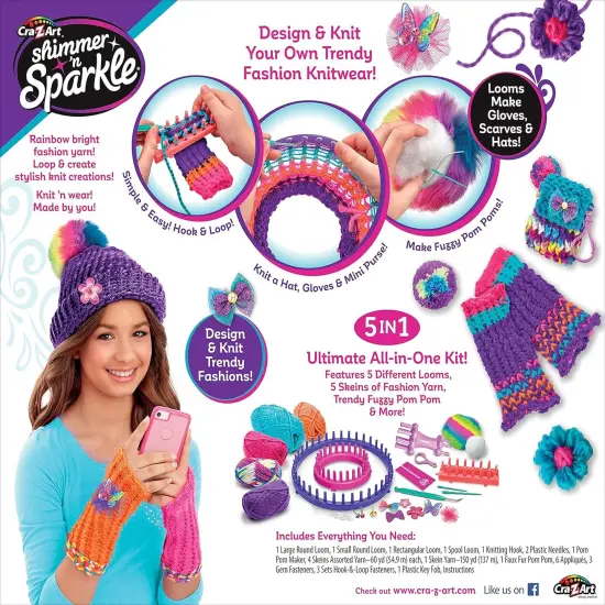 Shimmer 'n Sparkle 5-in-1 Ultimate Knitting Station {2}