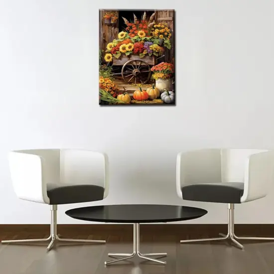 Colorful Flowers Float Paint by Number {3}