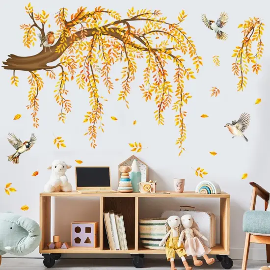 Large Fall Tree Wall Decal {4}