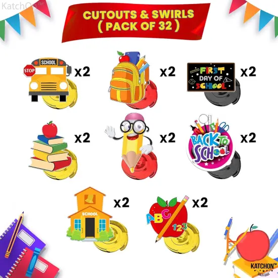 Hanging Swirls for School Decorations - Pack of 46 {2}