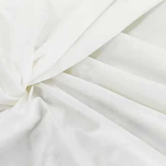 1 Yard Broadcloth Solid Ivory Poly Cotton Fabric 58/60" Wide Lightweight {1}