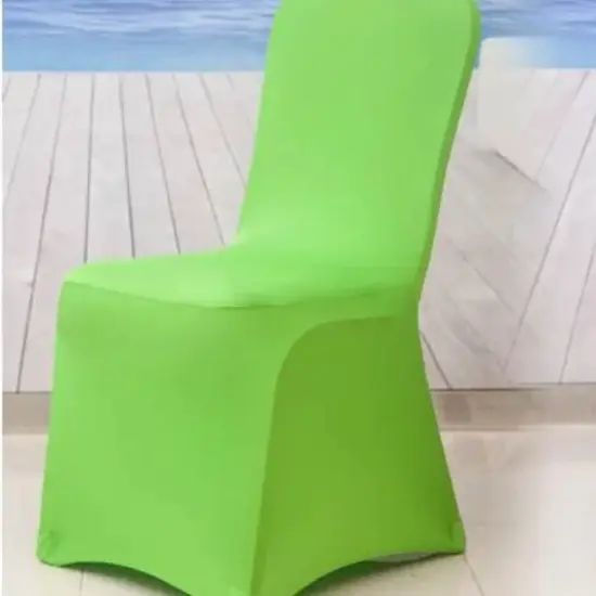 Apple Green Spandex Banquet Chair Cover with Snug Fit for Events and Weddings {5}