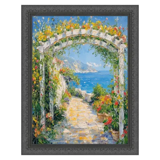 Antique Black Wood Ornate Picture Frame 11x13 frame {1}