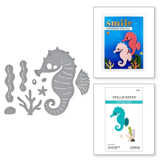 Spellbinders Etched Die From The Out And About Collection-Luna The Seahorse {5}