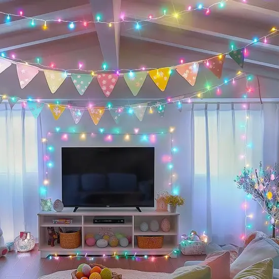 33ft Christmas Mini String Lights - 100 LED (Pastel Multicolor) {5}