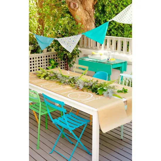 Unibasic Plain Cotton Unisex X-Large Bandana - Pack of 15 {4}