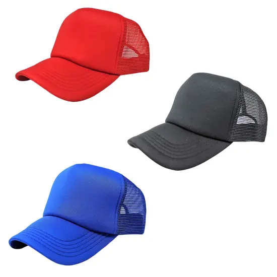 Pack of 3 Mechaly Trucker Hat Adjustable Cap {2}