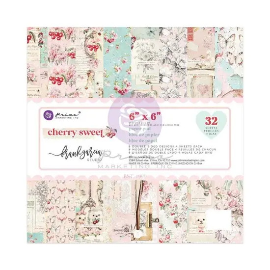 Prima Marketing Double-Sided Paper Pad 6"X6" 24/Pkg-Cherry Sweet By Frank Garcia {1}