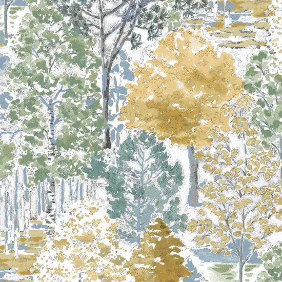 Laura Ashley Bernwood Chre Yellow Wallpaper {4}