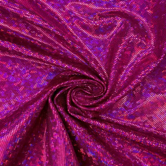 1 Yard Shattered Glass Spandex Fabric for Costumes Dancewear Leggings Activewear Projects (58"/60" )Inches Wide Fuchsia-Mauve {7}