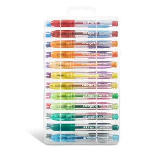 KINGART&reg; Mini Gel Pens, Neon, Metallic & Glitter, 24 Colors {5}