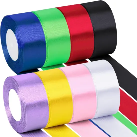200 Yards Ribbon,1-1/2 Inch Satin Ribbon,Single Face Satin Ribbons, Perfect for Gift Wrapping,Wedding Decoration,Handmade Bows,Wrapping Bouquet and More {4}