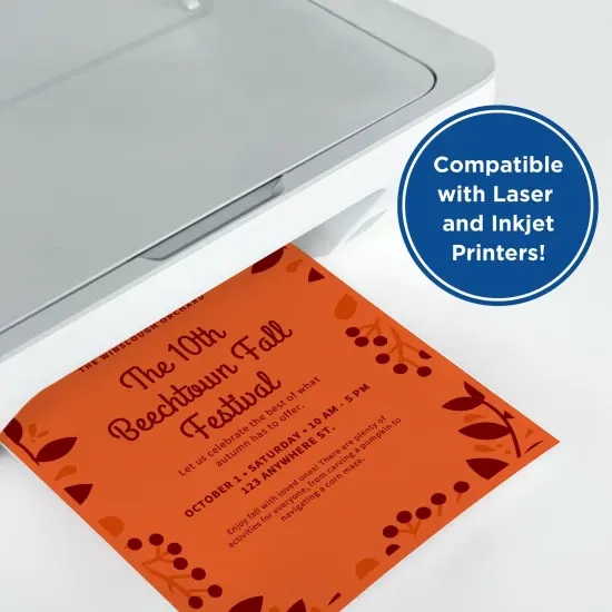 Printworks Autumn Cardstock, Includes Red, Orange, Yellow, Kraft and Green Cardstock, 8 &frac12;&rdquo; x 11&rdquo;, 200 Sheets (00598) {5}