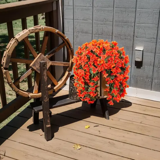 2 PCS Artificial Bougainvillea Flowers - Orange {3}