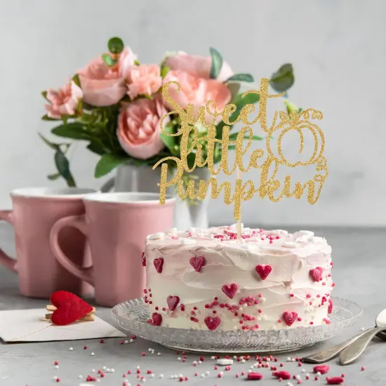 Sweet Little Pumpkin Cake Topper {5}
