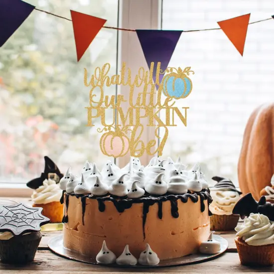 What Will Our Little Pumpkin Be Cake Topper {2}