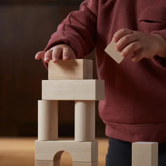 HABA Wooden Building Blocks 26 Piece Set: Open-Ended Stacking Toys, Toddler Blocks, and Wooden Toys Made in Germany for Creative Play and Learning Multicolor {4}