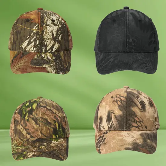 Port Authority&reg; Pro Camouflage Series Cap, Structured Mid-Profile Outdoor Cap with Hook and Loop Closure Mossy Oak Breup C {2}