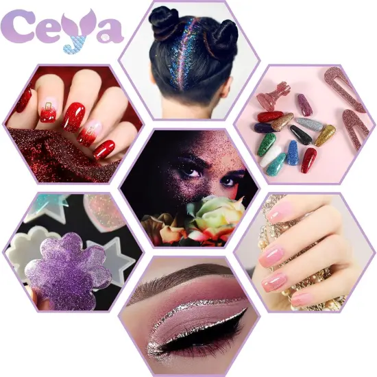 3.8oz/ 110g Ultra Fine Glitter Powder Black Glitter 1/128&rdquo; 0.008&rdquo; 0.2mm {4}